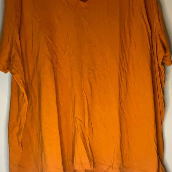 Ava & Viv Orange V-Neck T-Shirt Size 4X - Picture 8 of 13